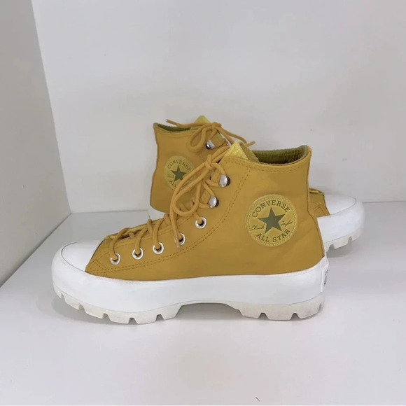 Converse Chuck Taylor All Star Leather Lugged High Top sneaker gortex waterproof - Picture 4 of 14